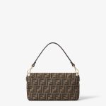 FENDI Baguette® Tobacco brown FF jacquard fabric bag - Image 2